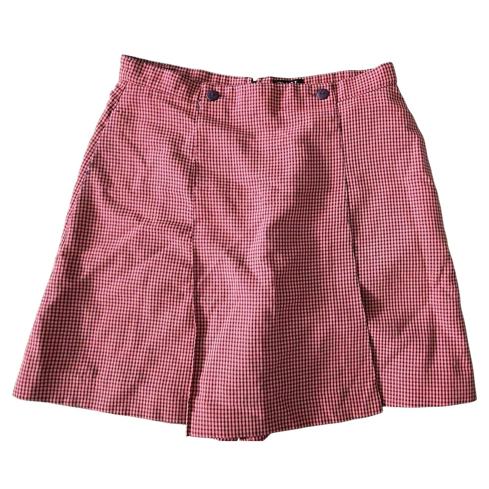 Vintage Tail Golf 8 Skorts mini‎ check pink & navy retro skirt shorts tennis